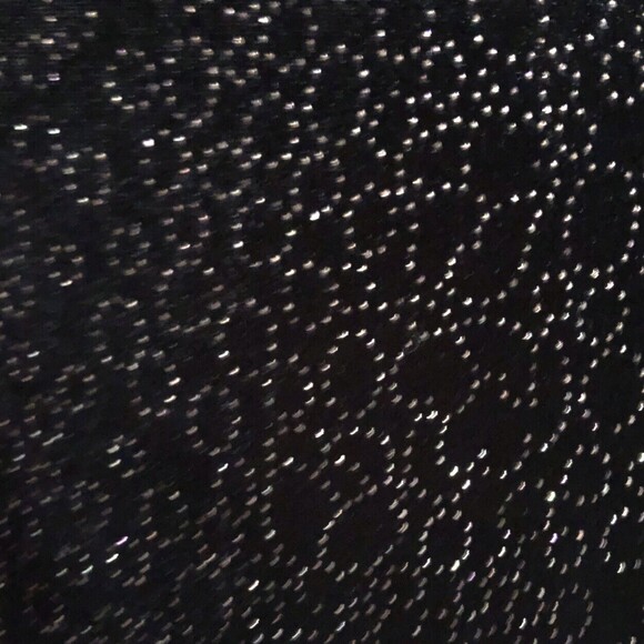 VTG Cheongsam Qipao Gown Womens Sz 4P Black Velvet Sparkle Mandarin Maxi Dress - Picture 5 of 15